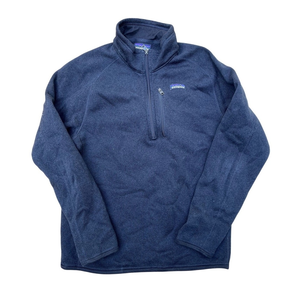 Patagonia Mens Better Sweater 1/4 Zip Fleece Jacket Black Size M
